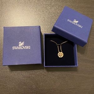 Swarovski Gold Necklace